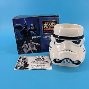 Vintage 1997 Star Wars Stormtrooper Mug Applause 3D Ceramic Helmet 46046 w Box